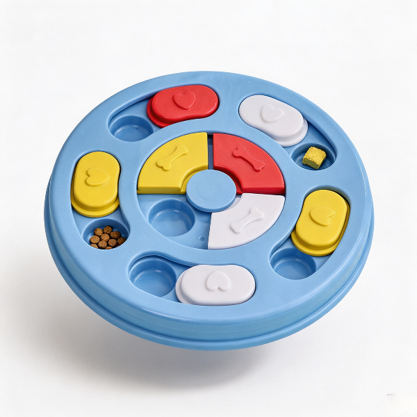 Sky-blue educational feeding toy