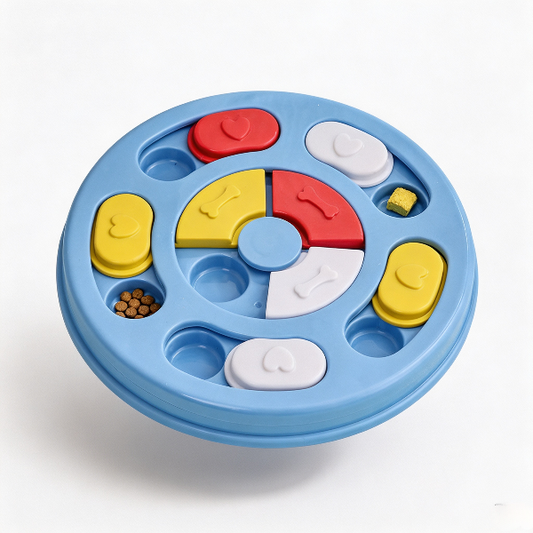 Sky-blue educational feeding toy