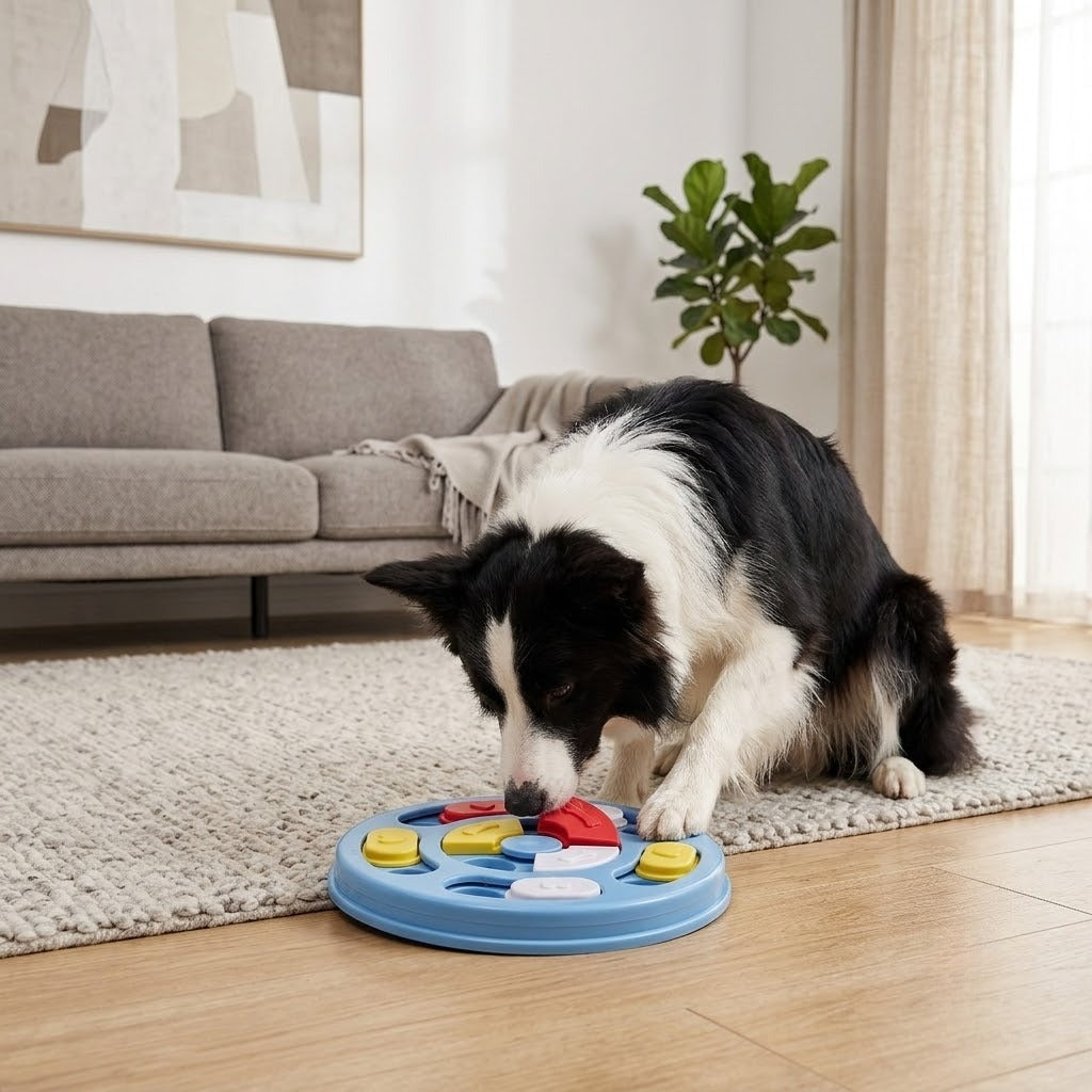 Sky-blue educational feeding toy