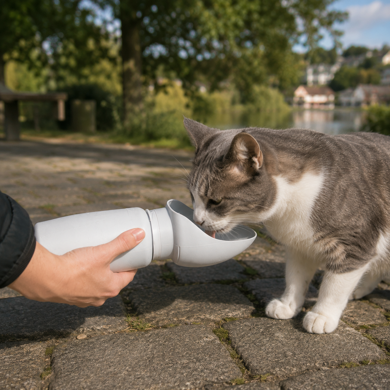 Pet outdoor portable folding water cup