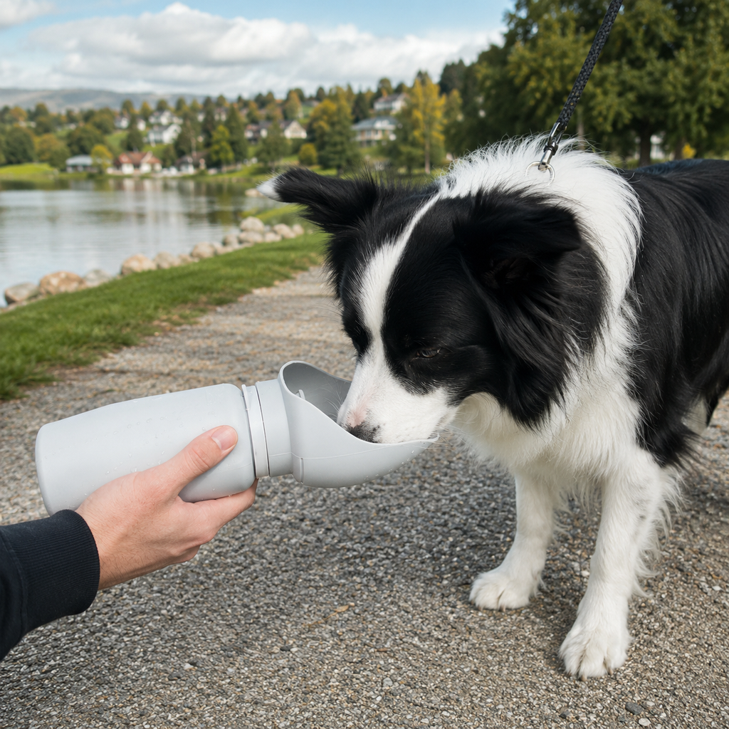 Pet outdoor portable folding water cup