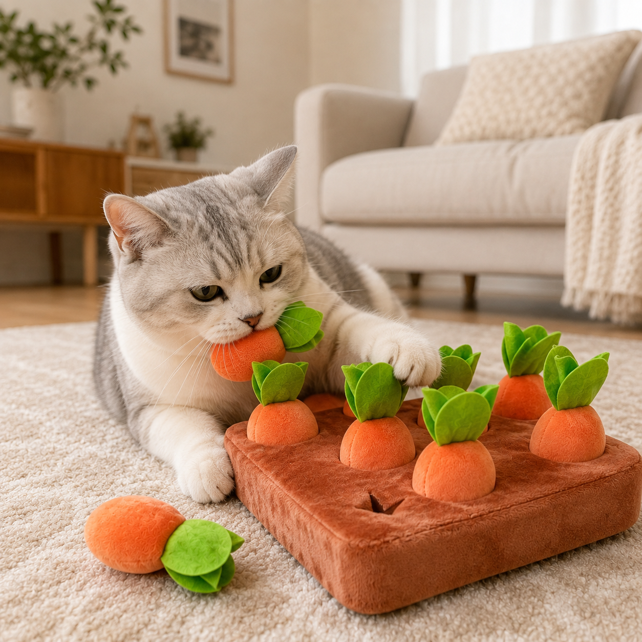 Carrot Snuffle Puzzle Toy