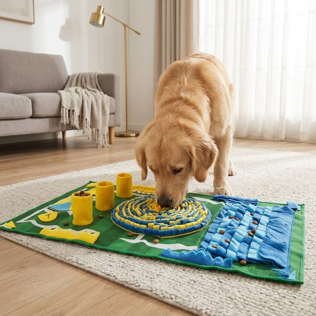 Pet soccer field scent pad