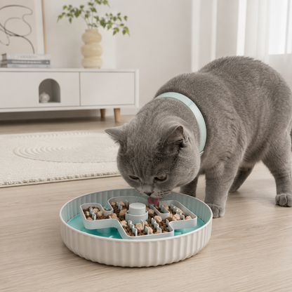 Rotating slow food bowl