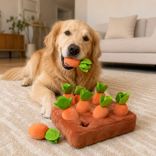 Carrot Snuffle Puzzle Toy