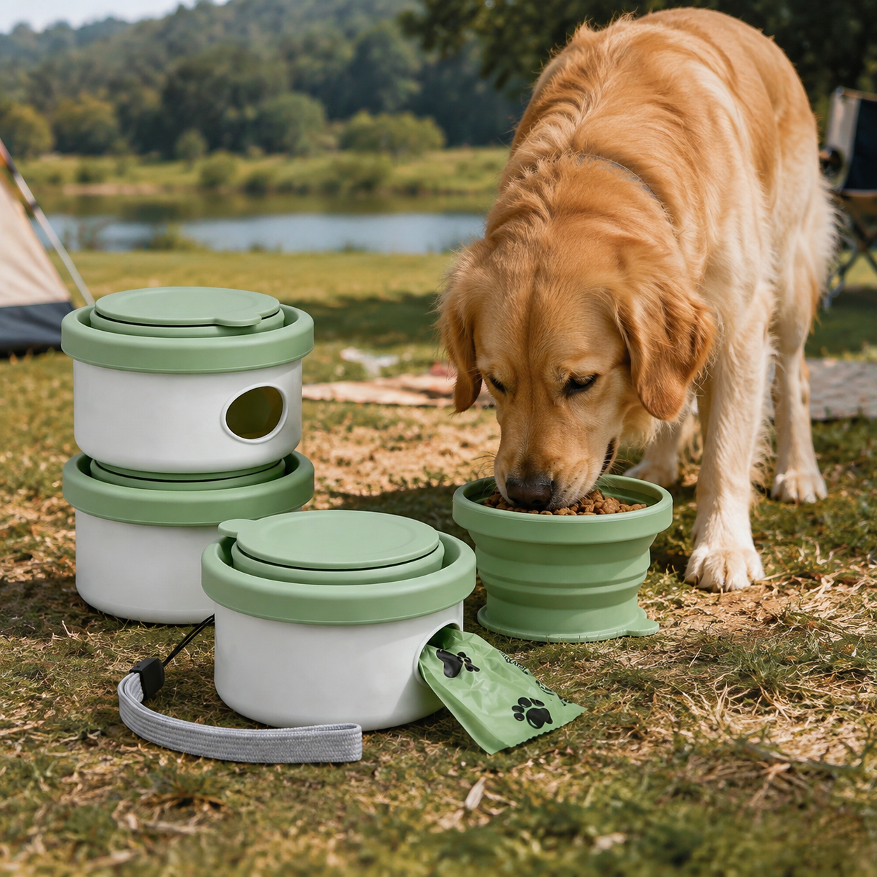 Portable Collapsible Pet Bowl